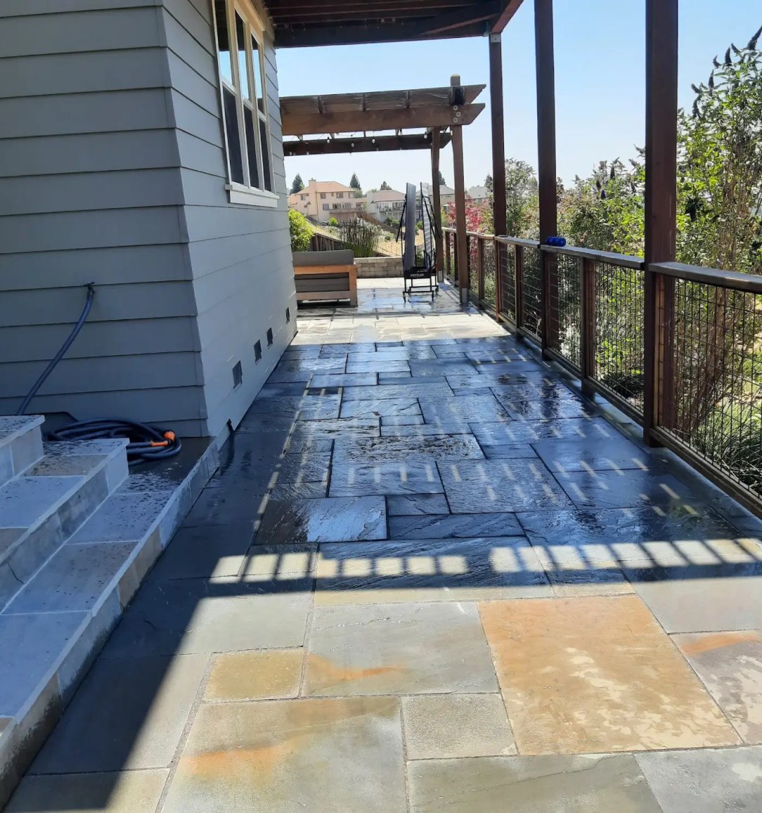 Landscaped yard in Sonoma County by Felix Contreras