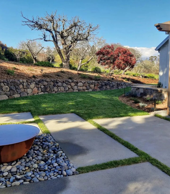 Hardscaping project in Healdsburg by Felix Landscape and Concrete