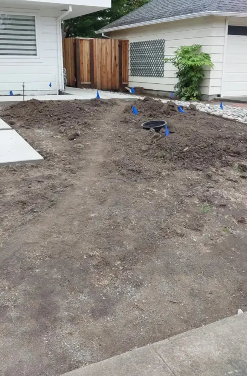 retaining wall and hardscape project in Sonoma County California